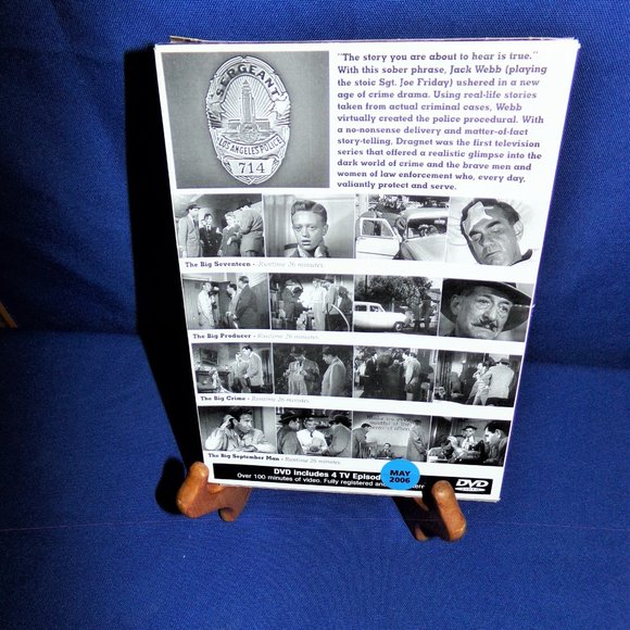 Dragnet : 4 TV Episodes starring Jack Webb -- Sealed DVD (2005) - Picture 2 of 2